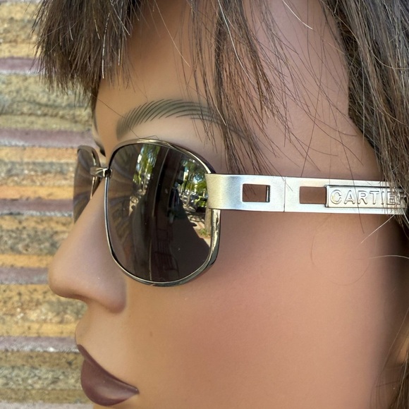 Cartier Chrome Grey Sunglasses - Picture 4 of 8